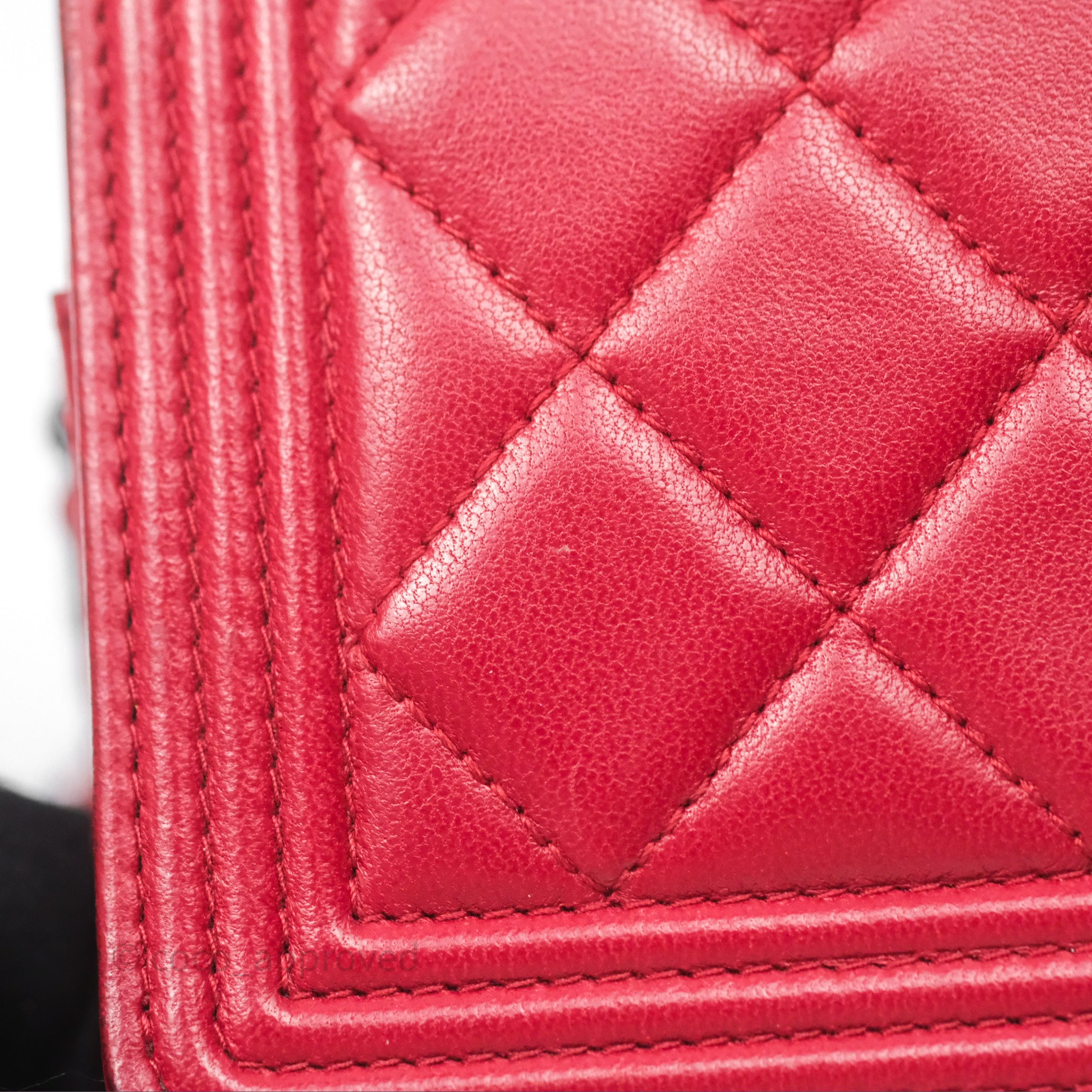 Chanel Boy Wallet on Chain WOC Red Lambskin Ruthenium Hardware - Luxury Crossbody Bag for Women, Perfect for Parties, Date Nights & Evening Events