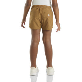 Carhartt Youth Rugged Flex Ripstop Shorts - Durable Brown Outdoor Work Shorts for Boys - Perfect for Hiking, Camping, and Everyday Wear
