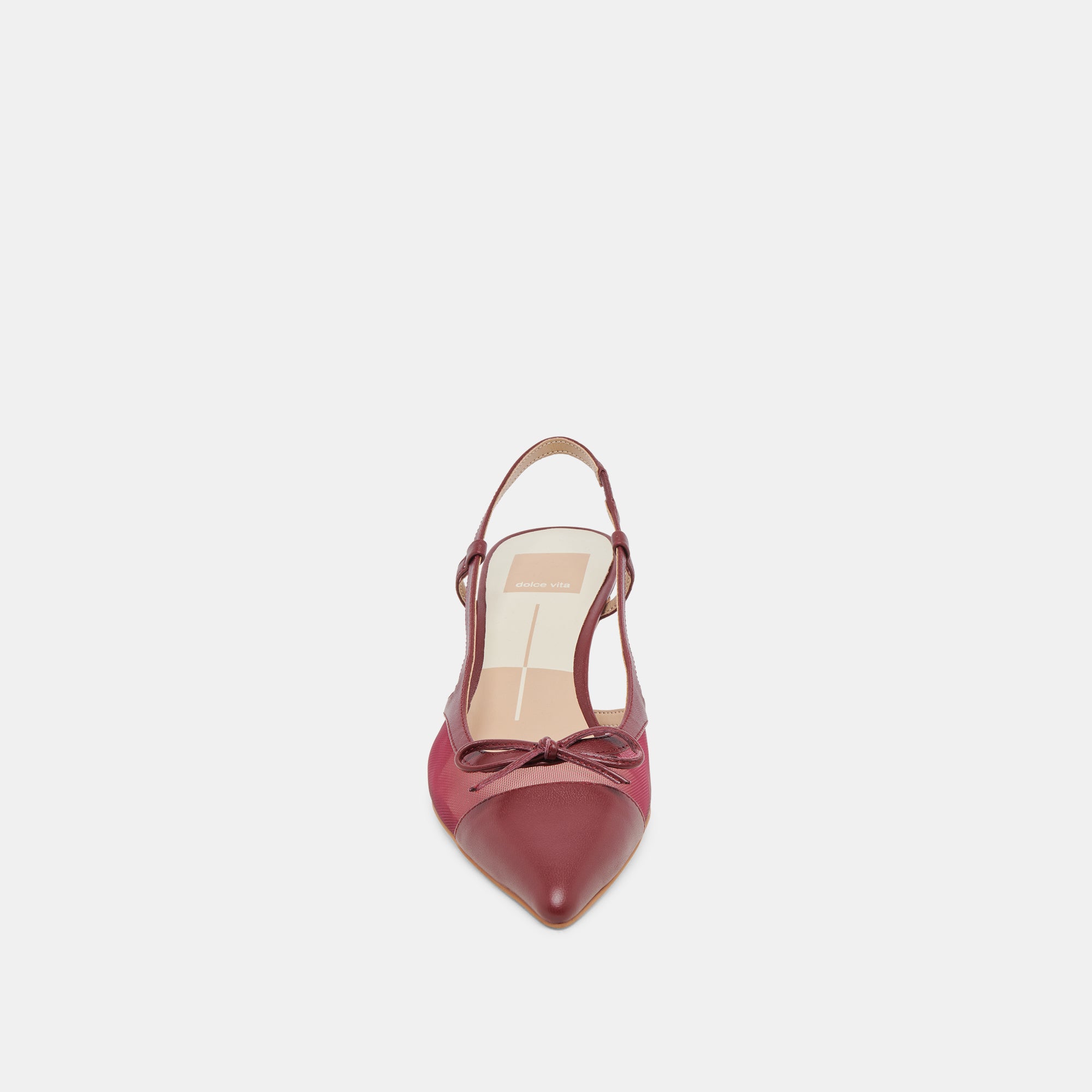 KANDI Women's Maroon Mesh High Heels - Stylish & Comfortable Dress Shoes for Parties, Weddings & Evening Events