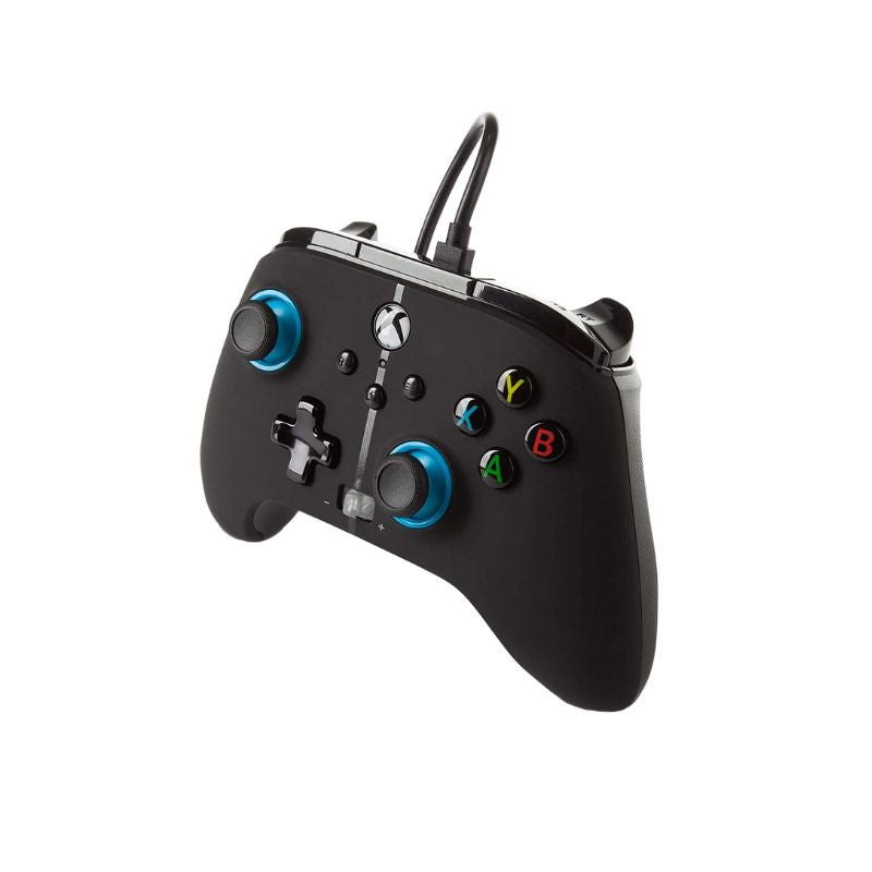 PowerA Enhanced Wired Controller for Xbox Series X/S & Xbox One - Blue Hint Edition - Perfect for Gaming, Streaming & Competitive Play