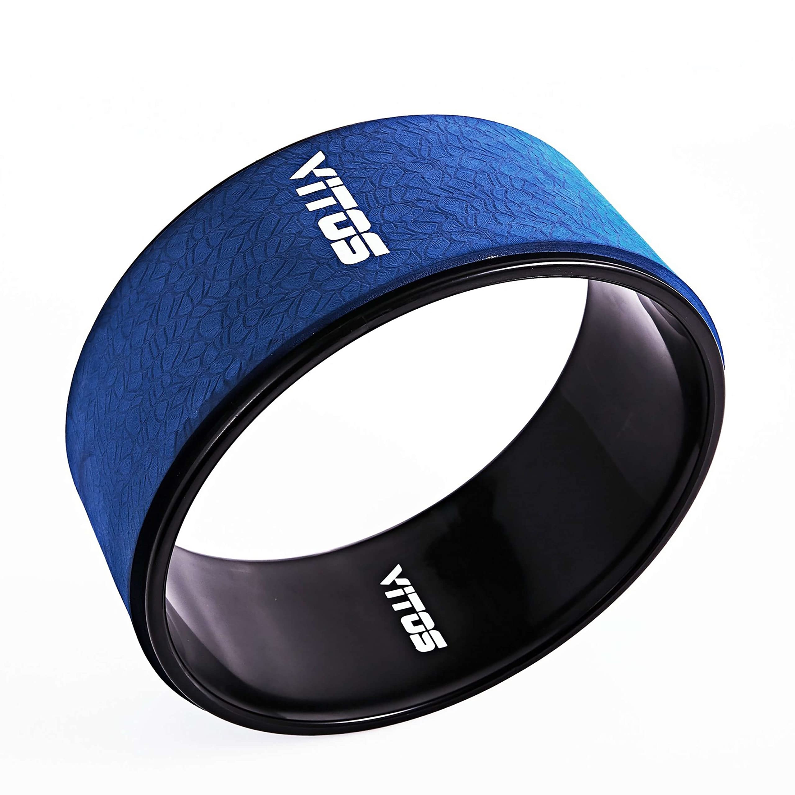 Vitos Yoga Foam Roller Wheel - Back Stretcher Ring for Pain Relief, Yoga Backbend Trainer & Stretching Accessories - Perfect for Home Workouts, Physical Therapy & Post-Workout Recovery