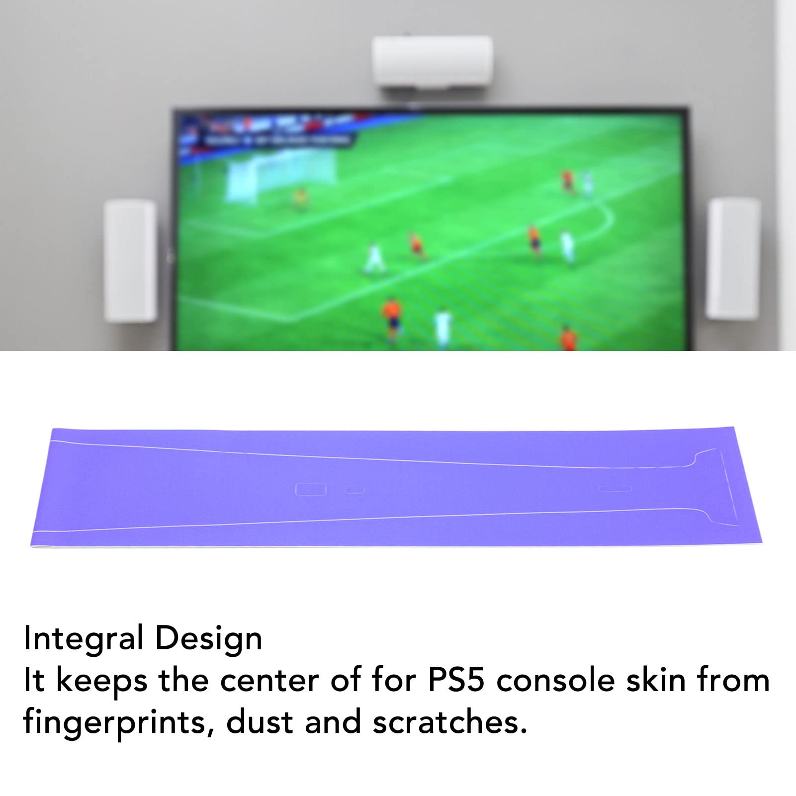 PS5 Console Scratch-Resistant Skin Protector - Easy Installation for Dust & Scratch Protection - Enhance PS5 Digital Edition Durability & Style - Perfect for Gaming Setups & Home Entertainment