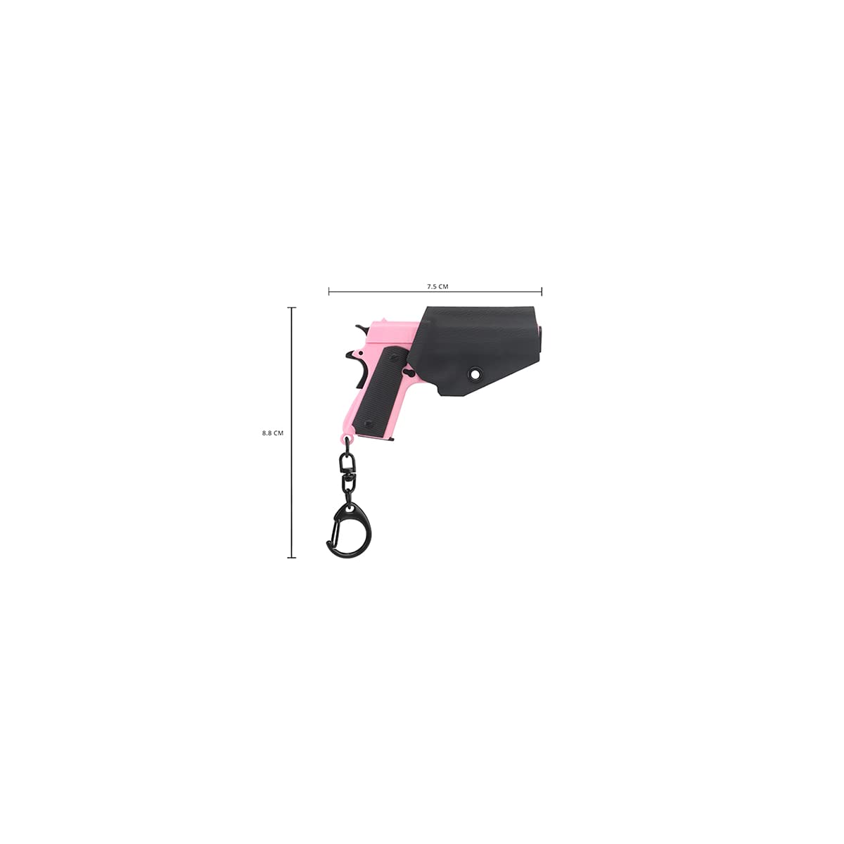 Tactical Detachable Mini 1911 Airsoft Pistol Keychain with Holster - Compact Self Defense Tool for Outdoor Enthusiasts & Airsoft Players