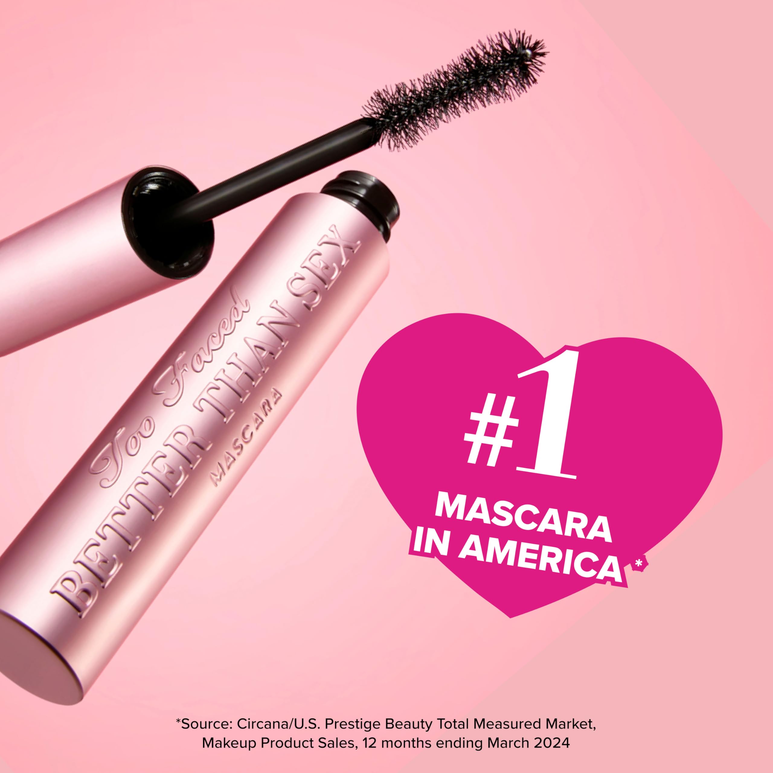 Too Faced Better Than Sex Foreplay Mascara Primer - Long Lasting Volumizing Lash Enhancer for Dramatic Eye Makeup | Perfect for Date Night & Special Occasions