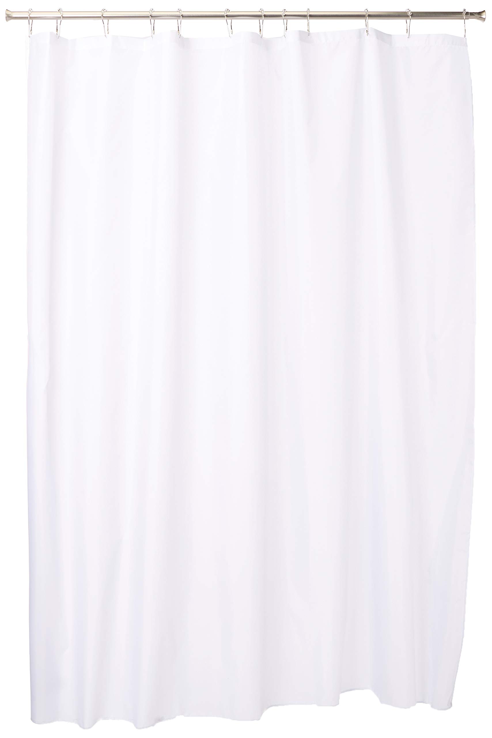 iDesign Solid Fabric Bathroom Shower Curtain - 72