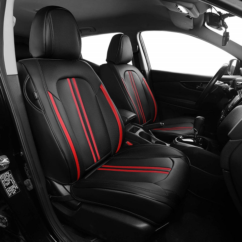 Premium Universal Leather Car Seat Covers F9 - Full Set for Cars, Trucks & SUVs - Easy Installation & Enhanced Comfort - Perfect for Daily Commute, Road Trips & Vehicle Protection