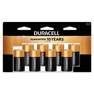 Duracell CopperTop Alkaline C Batteries - 8 Pack | Long-Lasting Power for Flashlights, Toys & Electronic Devices