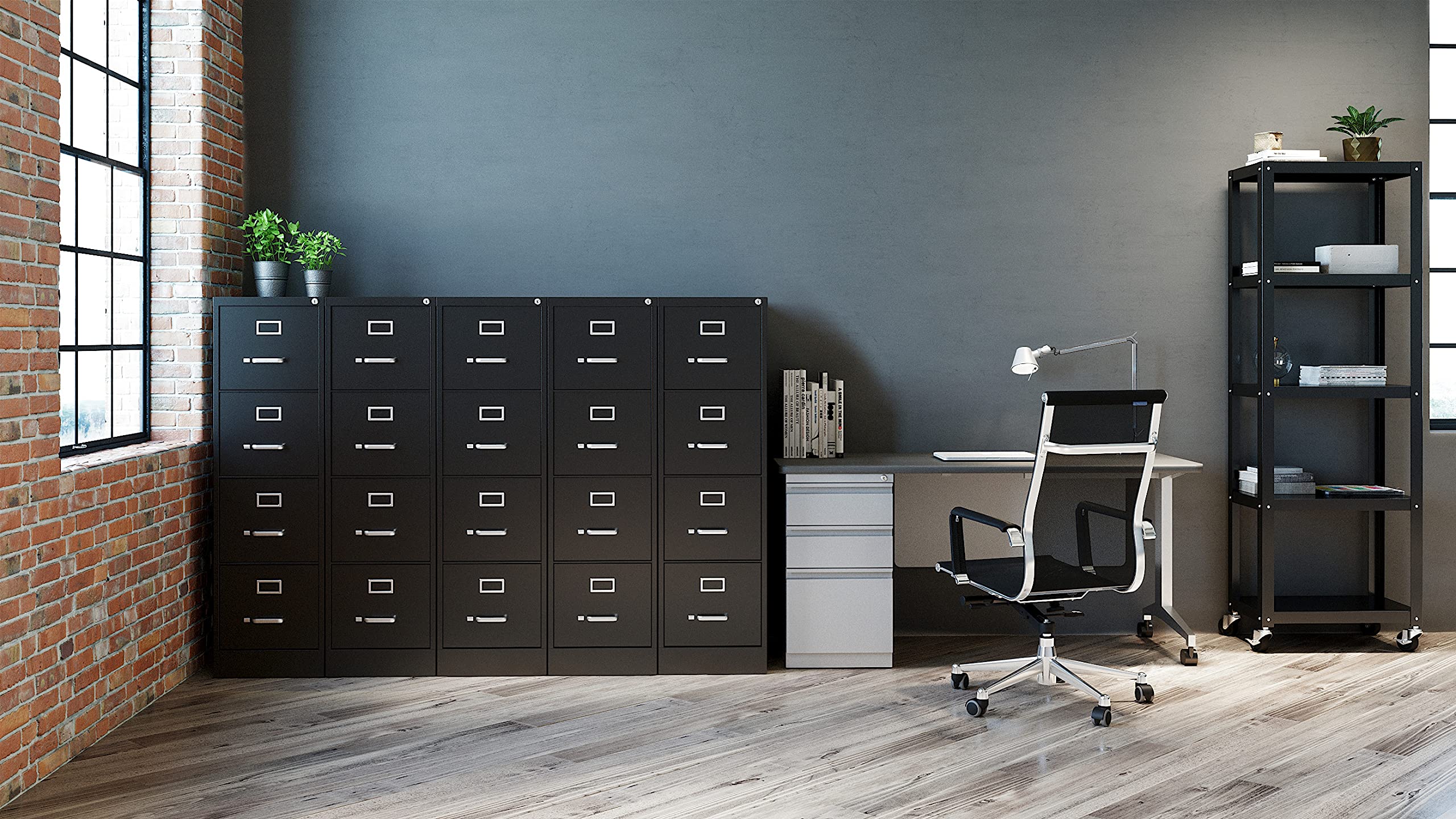 Commercial 4-Drawer Letter Size Vertical File Cabinet 22
