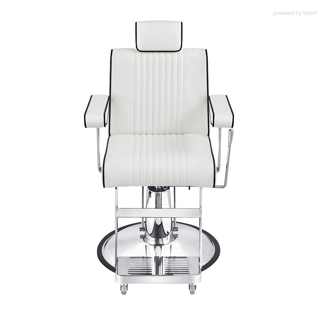 Professional Barber Chair for Salon & Home Use - Heavy Duty Hydraulic Styling Chair with Adjustable Height & Reclining Back - Perfect for Haircuts, Shaves & Styling