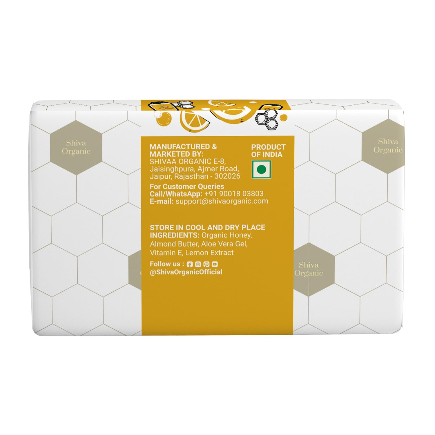 Organic Handmade Honey Lemon Soap Bar - 2 Pack - Natural Moisturizing & Exfoliating for Dry Skin - Perfect for Daily Face & Body Wash, Spa Day, or Gift Set