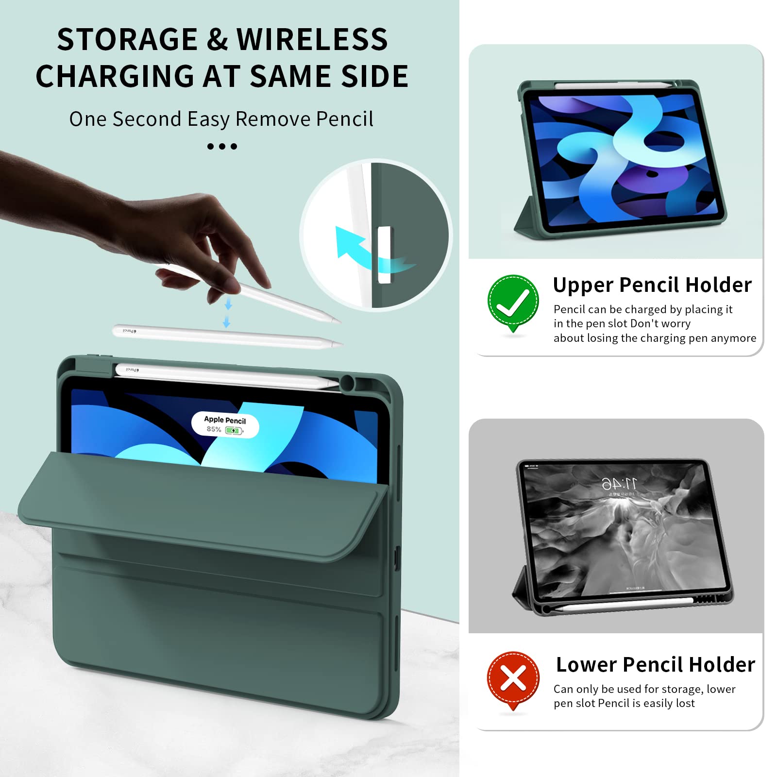 Premium iPad Air 11 Inch Case (M2) - Compatible with iPad Air 5th/4th Gen 10.9
