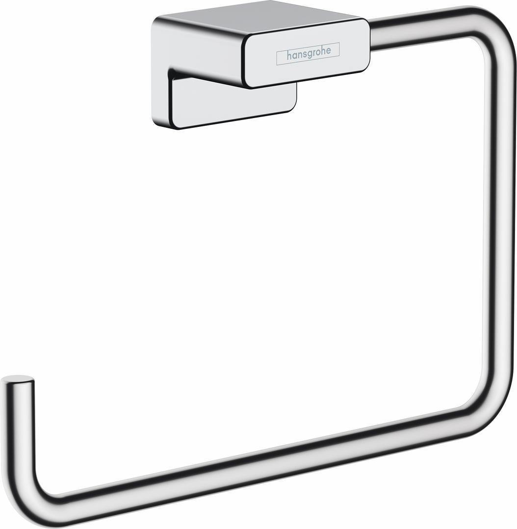 Hansgrohe AddStoris Chrome Towel Ring 41754000 - Premium Bathroom Accessory for Modern & Luxury Home Decor