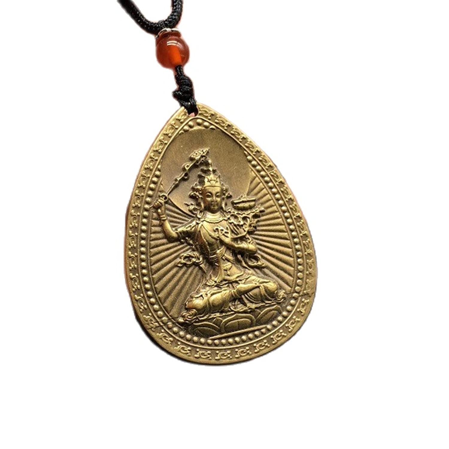 Manjushri Retro Solid Brass Keychain Hook - Vintage Key Ring for Keys, Wallet & EDC Accessories - Durable Car Keychain for Everyday Use