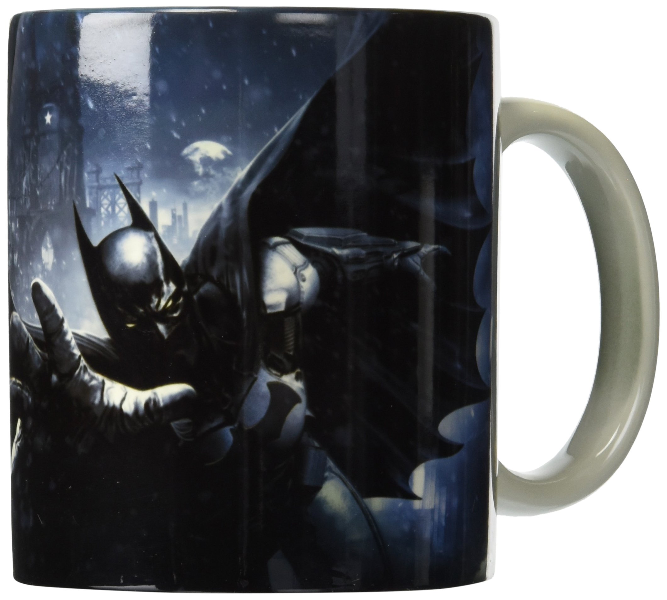 Batman Arkham Origins Morphing Mug - Heat-Activated Ceramic Coffee Cup with Batman Design - Perfect for Superhero Fans, Office Use & Gift Giving