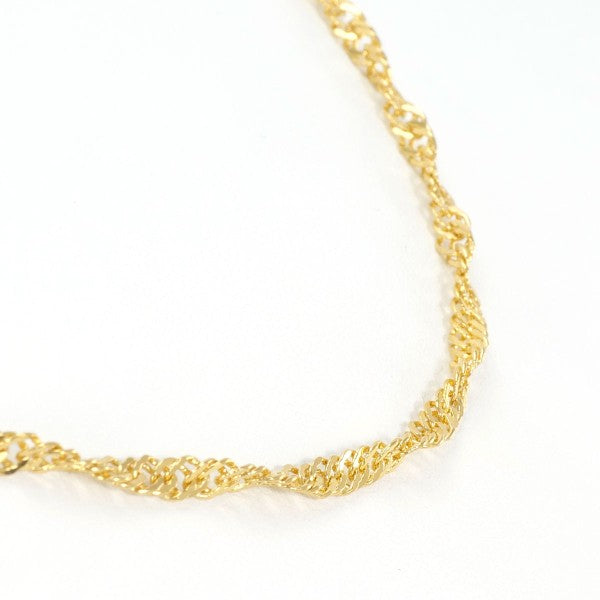 24K Yellow Gold Necklace for Women - Elegant 18 Inch Solid Gold Chain Jewelry Gift for Her - Perfect for Weddings, Anniversaries & Special Occasions