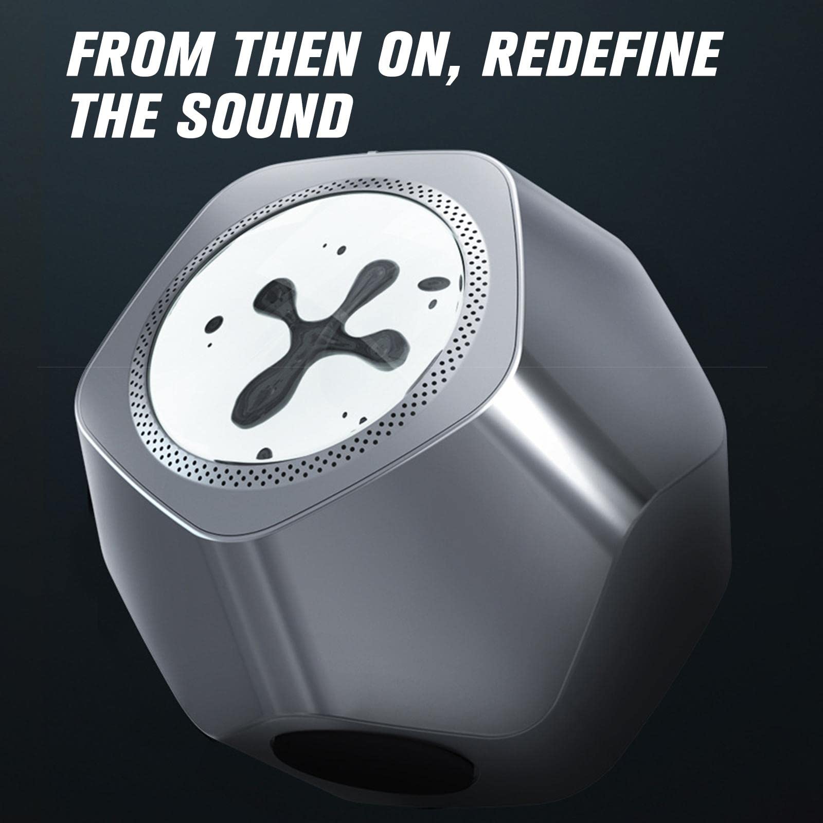 KEhtu Magnetic Levitation Bluetooth Speaker - Wireless 5.0 Speaker with Visual Rhythm Sync, 360° Surround Sound for Home Theater | Perfect for Parties, Gaming & Room Decor