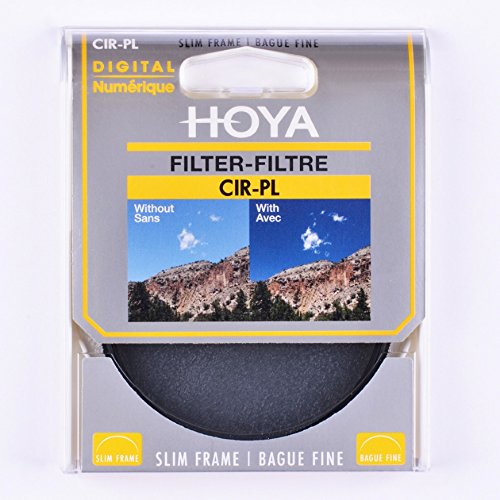 Hoya 49mm Slim PL CIR Filter for DSLR & Mirrorless Cameras - Reduce Glare & Enhance Colors for Landscape & Travel Photography