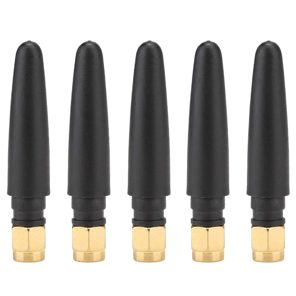 5Pcs 2.4GHz SMA 3DBi WiFi Antenna - High Gain Wireless RP-SMA Female Connector for Router, Modem, Access Point - Perfect for Home & Office Network Setup
