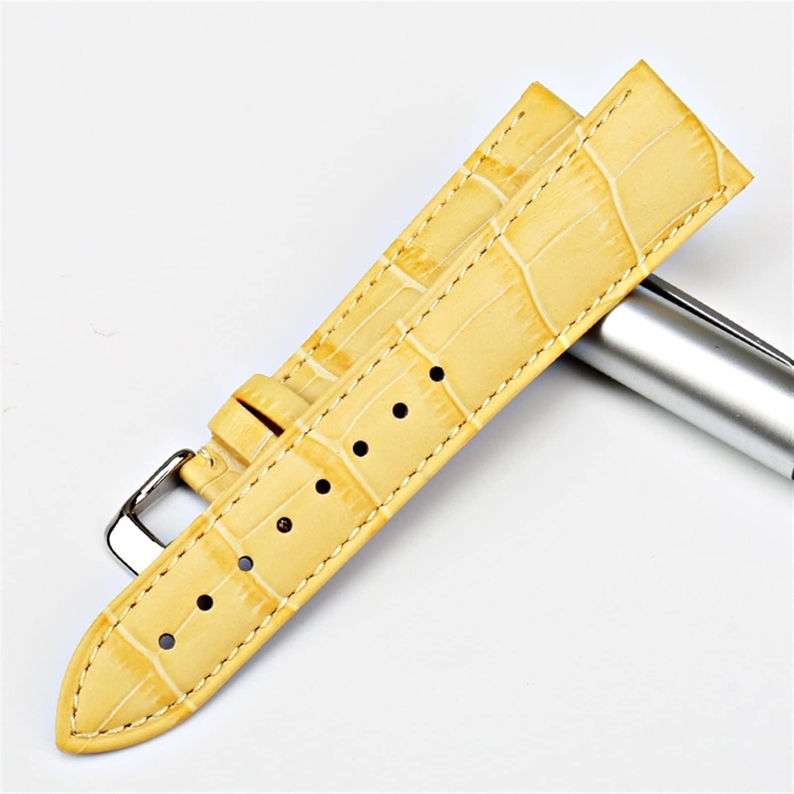 Genuine Leather Watch Bands for Men & Women - Alligator Pattern Watch Straps Replacement Bracelet | Perfect for Business, Casual & Dress Watches