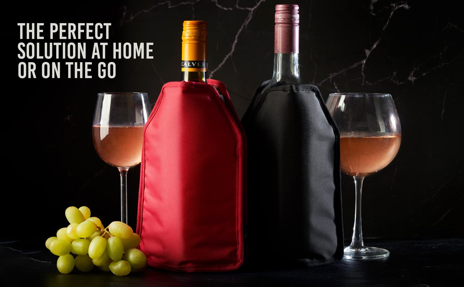 Premium Reusable Wine Cooler Sleeve - High-Quality Solid Gel Insulation for Wine Bottles | Perfect for Picnics, Parties & Outdoor Events
