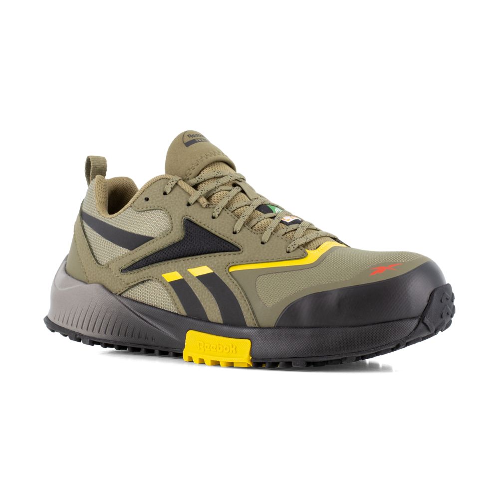 Reebok Lavante Trail 2 Men's Work Safety Shoes with Composite Toe - CSA Certified IB3240 (Green) - Durable & Comfortable for Construction, Warehouse & Outdoor Work