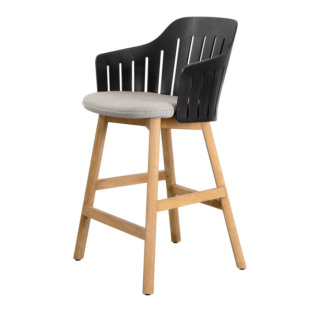 Premium Outdoor Counter Chair with Comfortable Seat Cushion & Durable Wood Base - Perfect for Patio, Deck, Poolside & Backyard Relaxation
