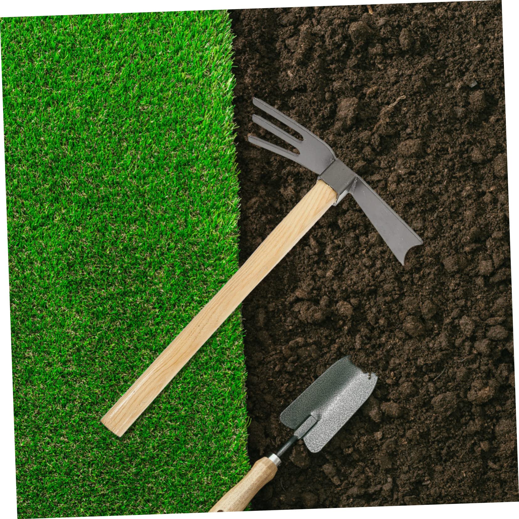 2 Pack Heavy Duty Garden Hoes - Ergonomic Handle Weeding & Soil Cultivation Tools for Outdoor Gardening, Landscaping, and Yard Work