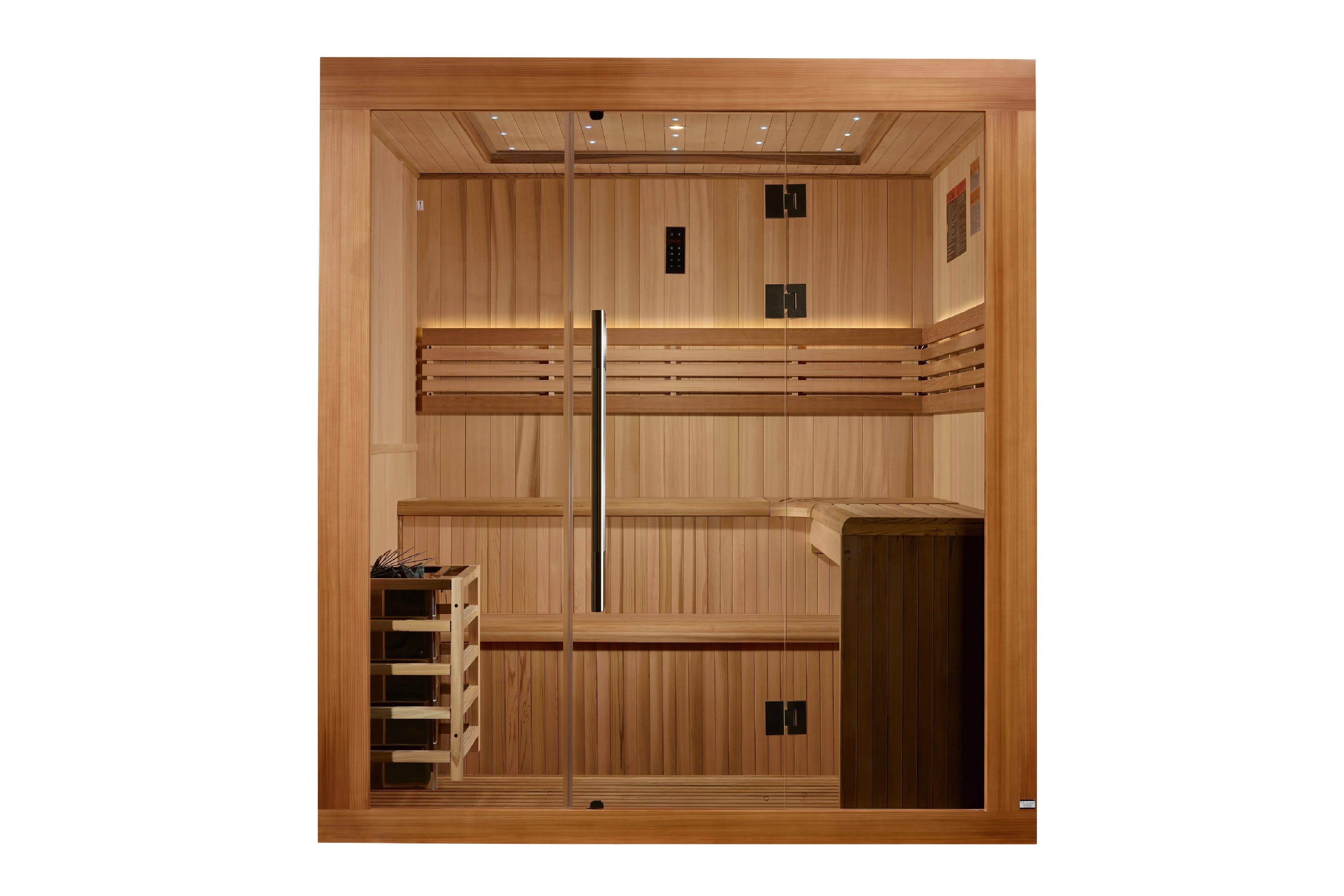 Golden Designs Osla Edition 6-Person Traditional Sauna (2025 Model) - Premium Home Spa for Relaxation & Detox - Perfect for Home Gym, Basement or Backyard Wellness Retreat