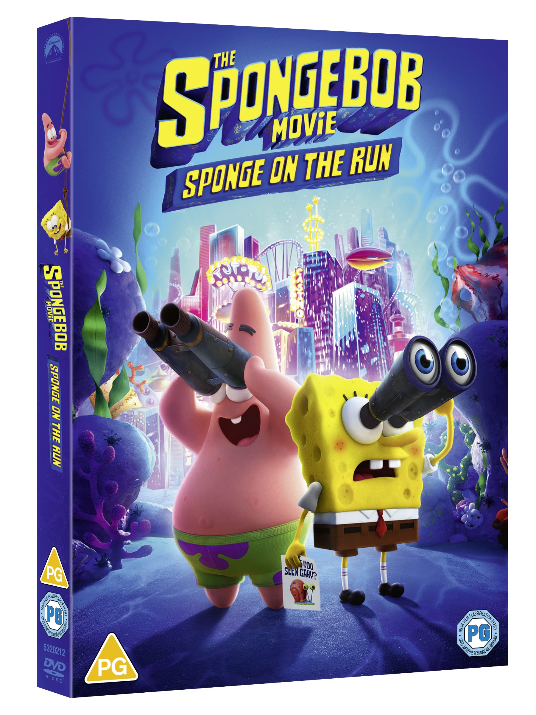 SpongeBob Movie: Sponge On The Run DVD (2021) - Family Comedy Animation Film for Kids & Adults - Perfect for Movie Nights, Birthday Parties & Family Entertainment