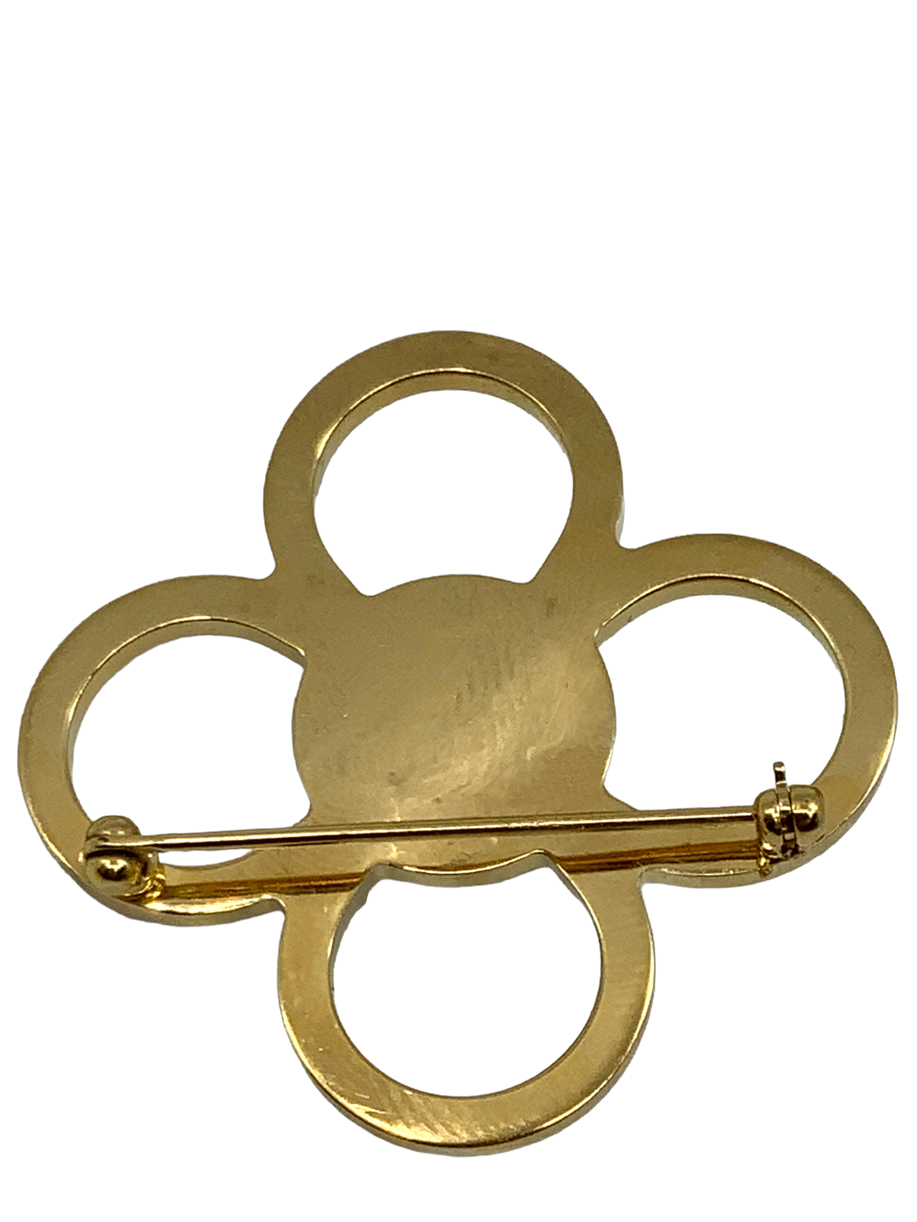 Louis Vuitton Monogram Flower Pearl Brooch Pin - Elegant Pearl Accent for Women's Jackets, Scarves & Handbags - Perfect for Weddings, Parties & Special Occasions