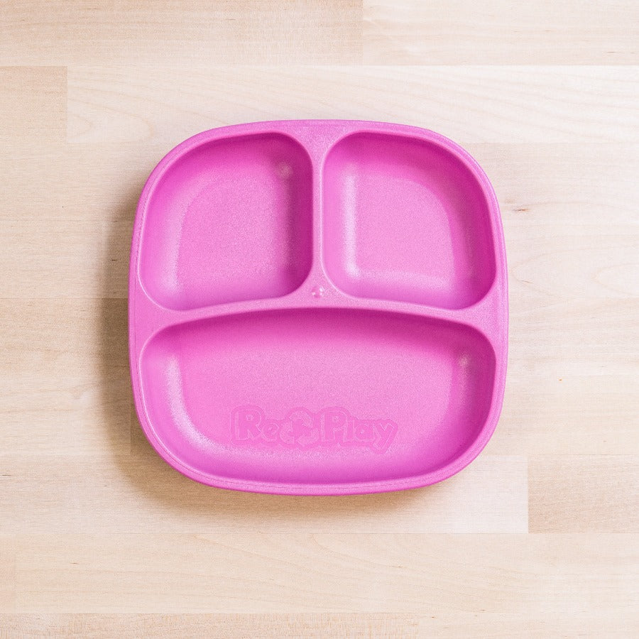 RePlay Divided Plate - BPA-Free Toddler Feeding Dish with Sections for Kids - Perfect for Mealtime, Snacks, and Portion Control at Home or On-the-Go