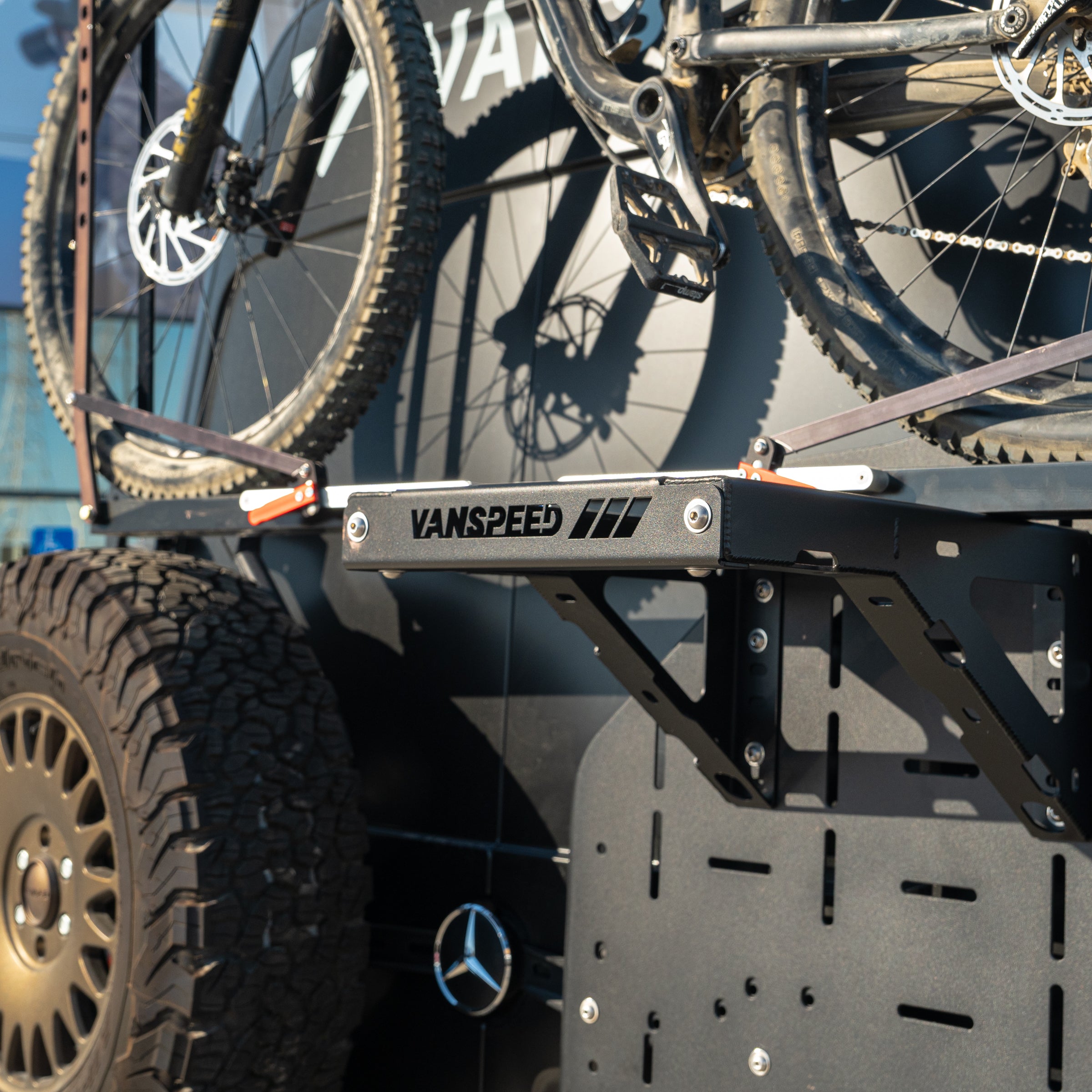 Heavy Duty Sprinter Mule Carrier Bike Rack - Premium Cargo Rack for Vans & Trucks - Perfect for Camping, Road Trips & Outdoor Adventures
