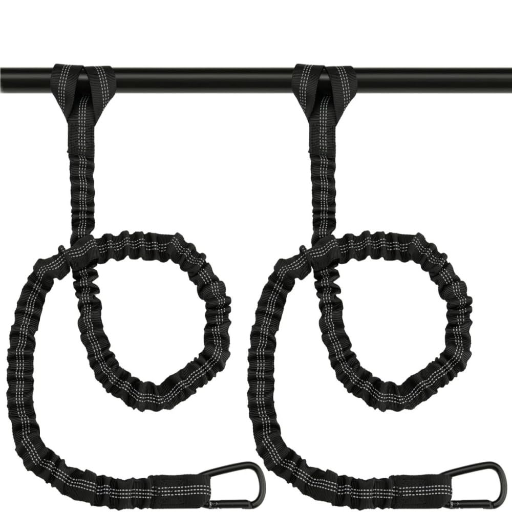 2PCS Stretchable Coiled Kayak Paddle Leash & Rod Lanyard - Durable Kayak Accessories for Paddles, Fishing Rods, and Gear - Perfect for Kayaking, Canoeing, and Water Sports Adventures