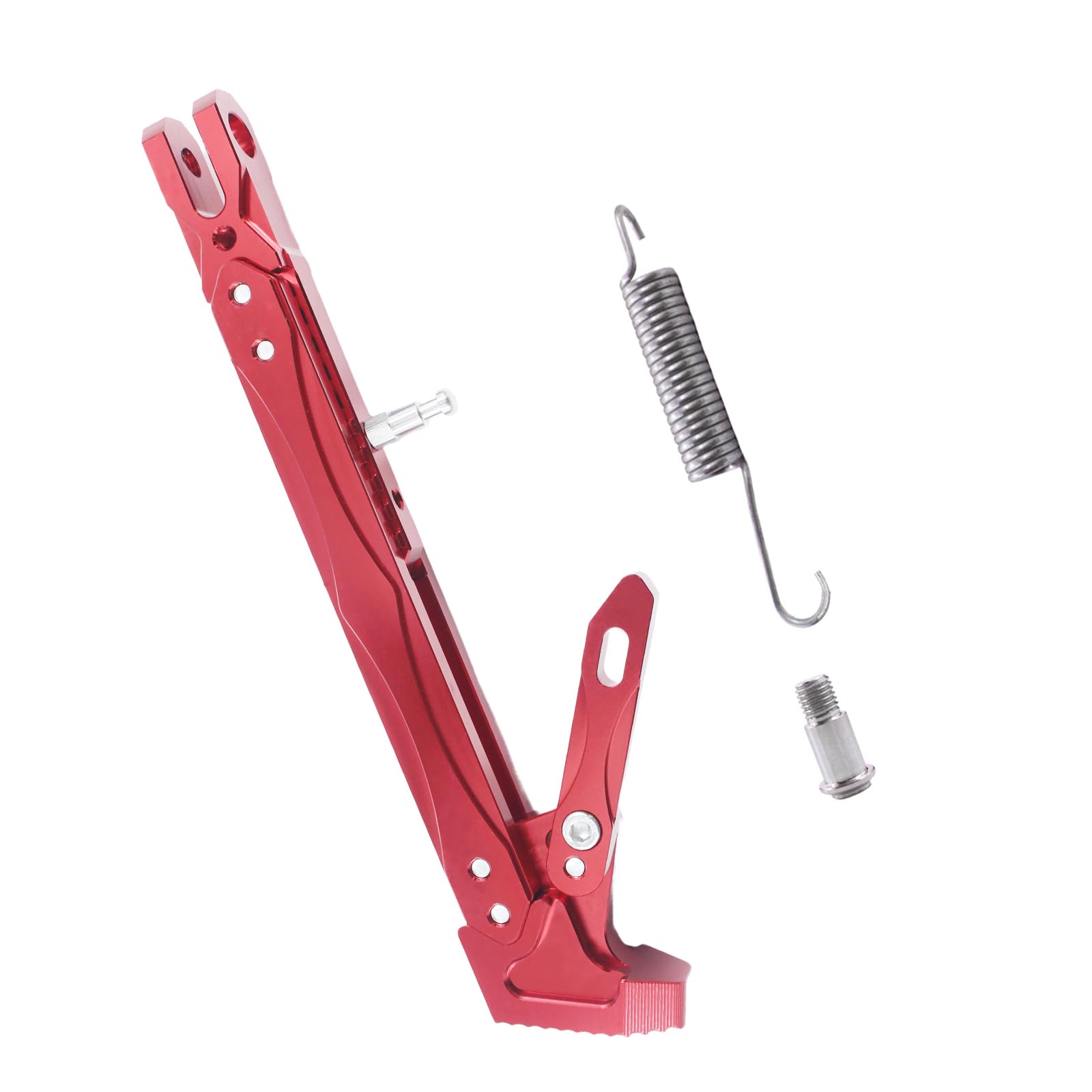 Universal CNC Motorcycle Adjustable Kickstand - Heavy Duty Long Side Stand for Pit Bikes, Dirt Bikes & Custom Motorcycles | Perfect for Off-Road Riding, Parking & Bike Modifications