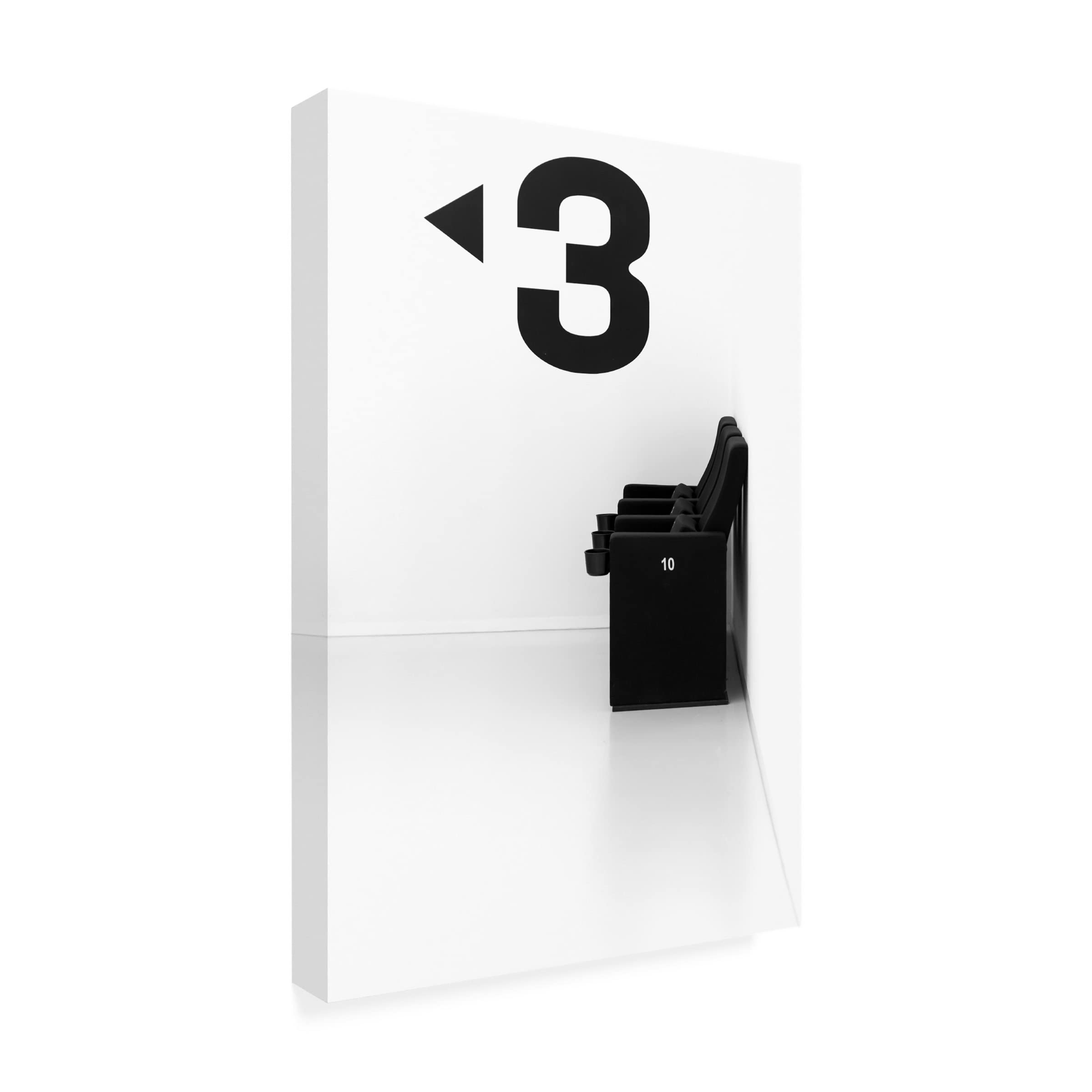 Trademark Fine Art 'Choose A Number' Canvas Wall Art by Greetje Van Son - Modern Abstract Painting for Living Room, Bedroom & Office Decor