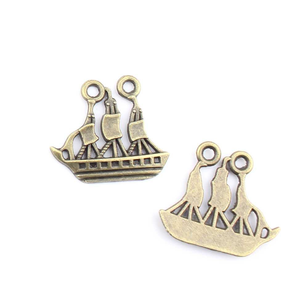 Wholesale Sailboat Charms for Jewelry Making - DIY Pendant Supplies for Necklace & Bracelet Repair - Perfect for Nautical Themed Crafts and Gifts