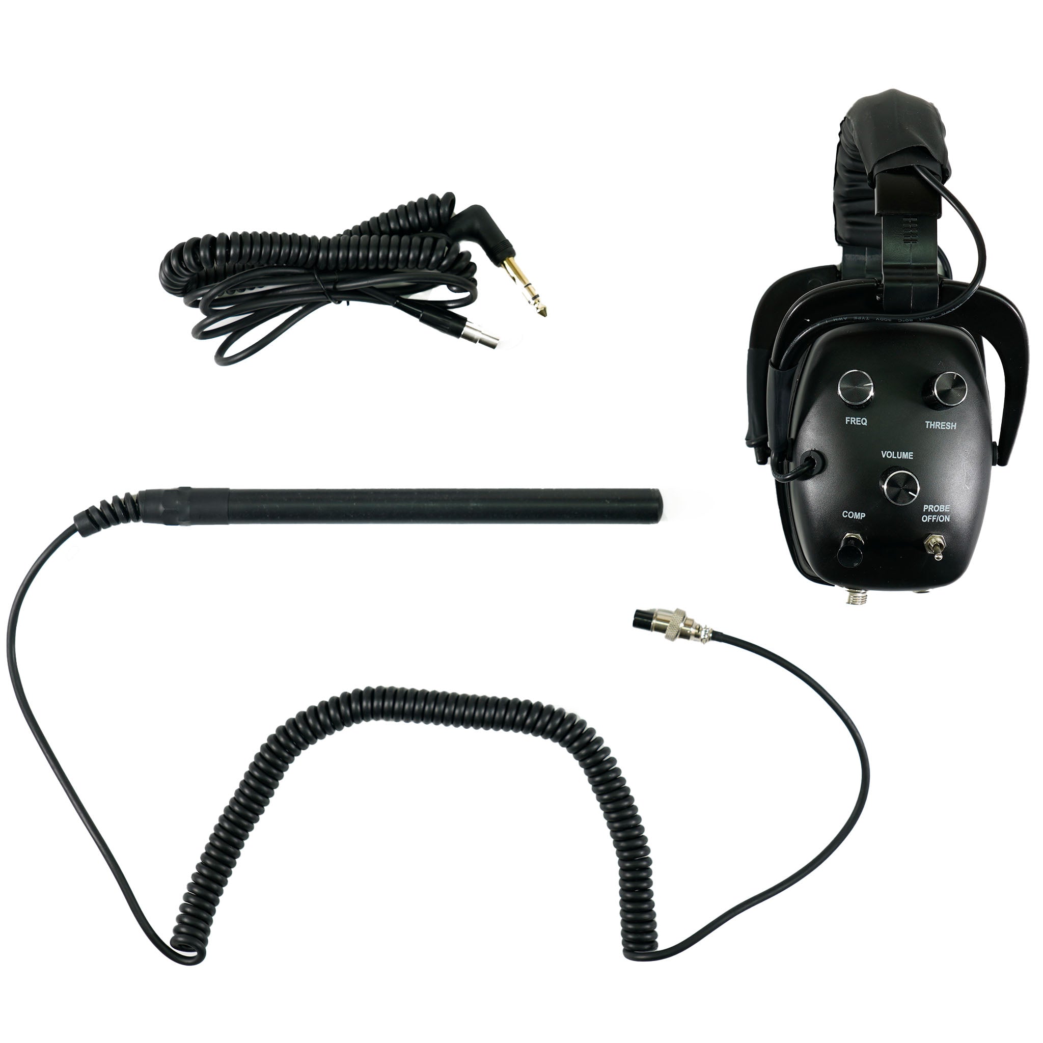 DetectorPro UniProbe Metal Detector Headphones - Pulse Induction Probe for Gold & Treasure Hunting - Perfect for Beach, Field & Outdoor Adventures