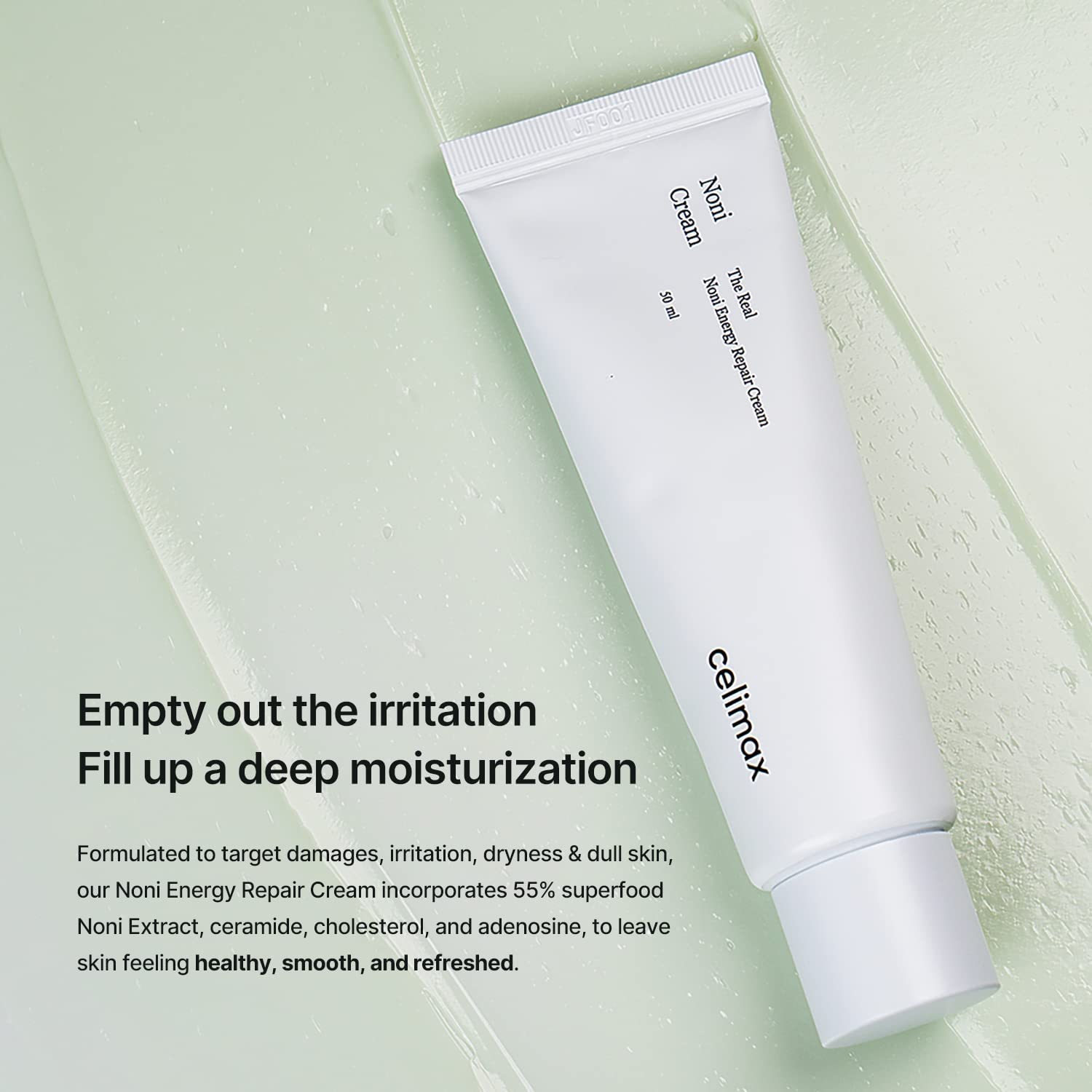 Celimax The Real Noni Energy Repair Cream - Ceramide Moisturizer for Wrinkles, Fine Lines & Anti-Aging | Hydrating, Soothing & Brightening Face Cream for Sensitive, Dry & Oily Skin (50ml) | Daily Skincare Routine & Night Repair Treatment