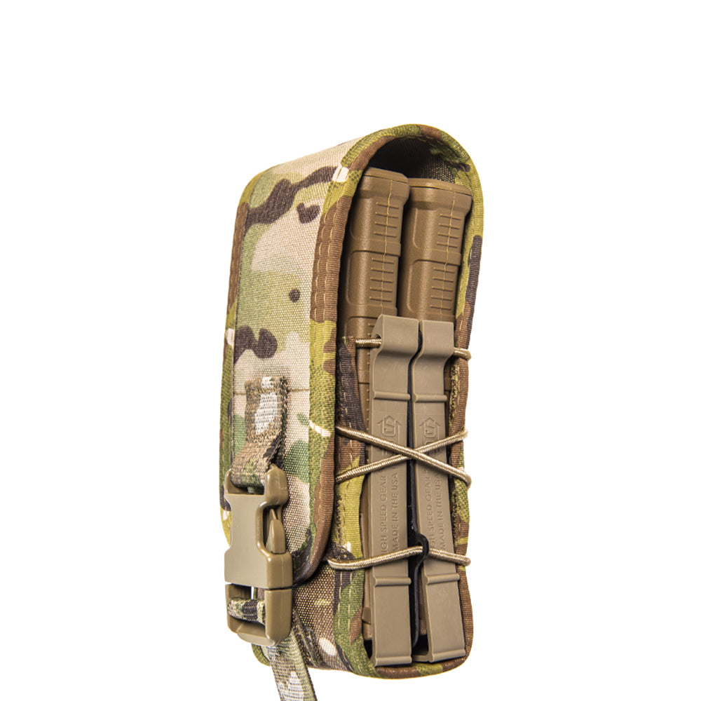 High Speed Gear X2R TACO Rifle Magazine Pouch - Durable USA-Made Tactical Molle Compatible Gun Accessory for Hunting, Shooting Range & Military Training