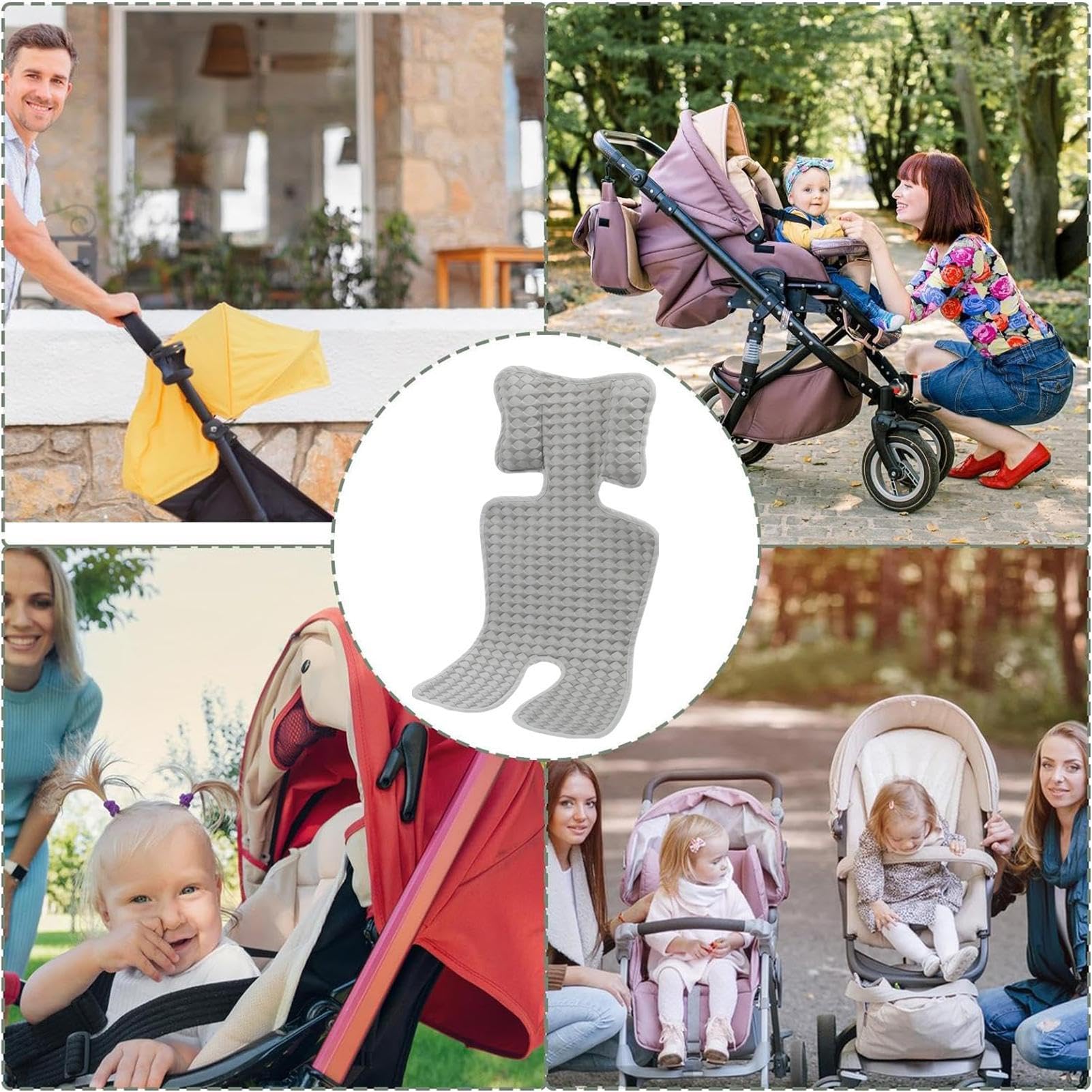 Baby Stroller & Car Seat Cooling Pad - Breathable Ice Silk Mat for Infant Strollers, Car Seats & High Chairs | Keep Baby Cool in Summer Heat