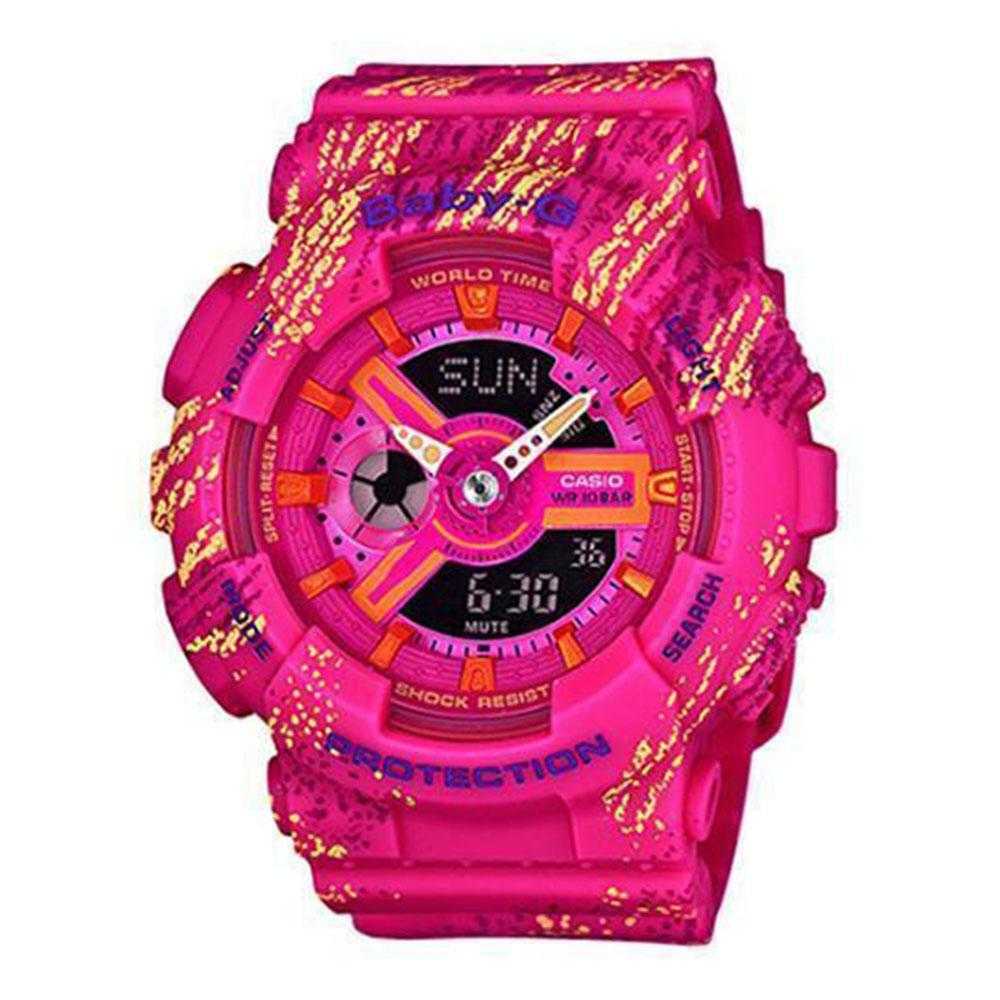 CASIO BABY-G BA-110TX-4ADR Digital Quartz Pink Resin Women's Watch - Stylish & Durable for Sports, Fitness & Everyday Wear
