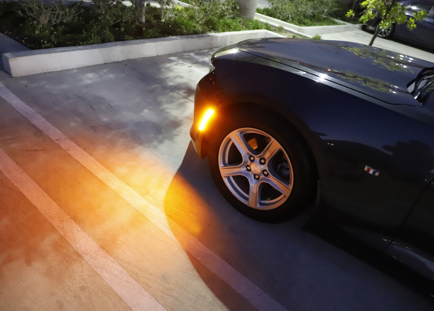 Clear Lens Front Amber LED Side Marker Lights for Chevy Camaro & Cadillac ATS/CTS - Enhanced Visibility & Safety for Night Driving & Off-Road Adventures