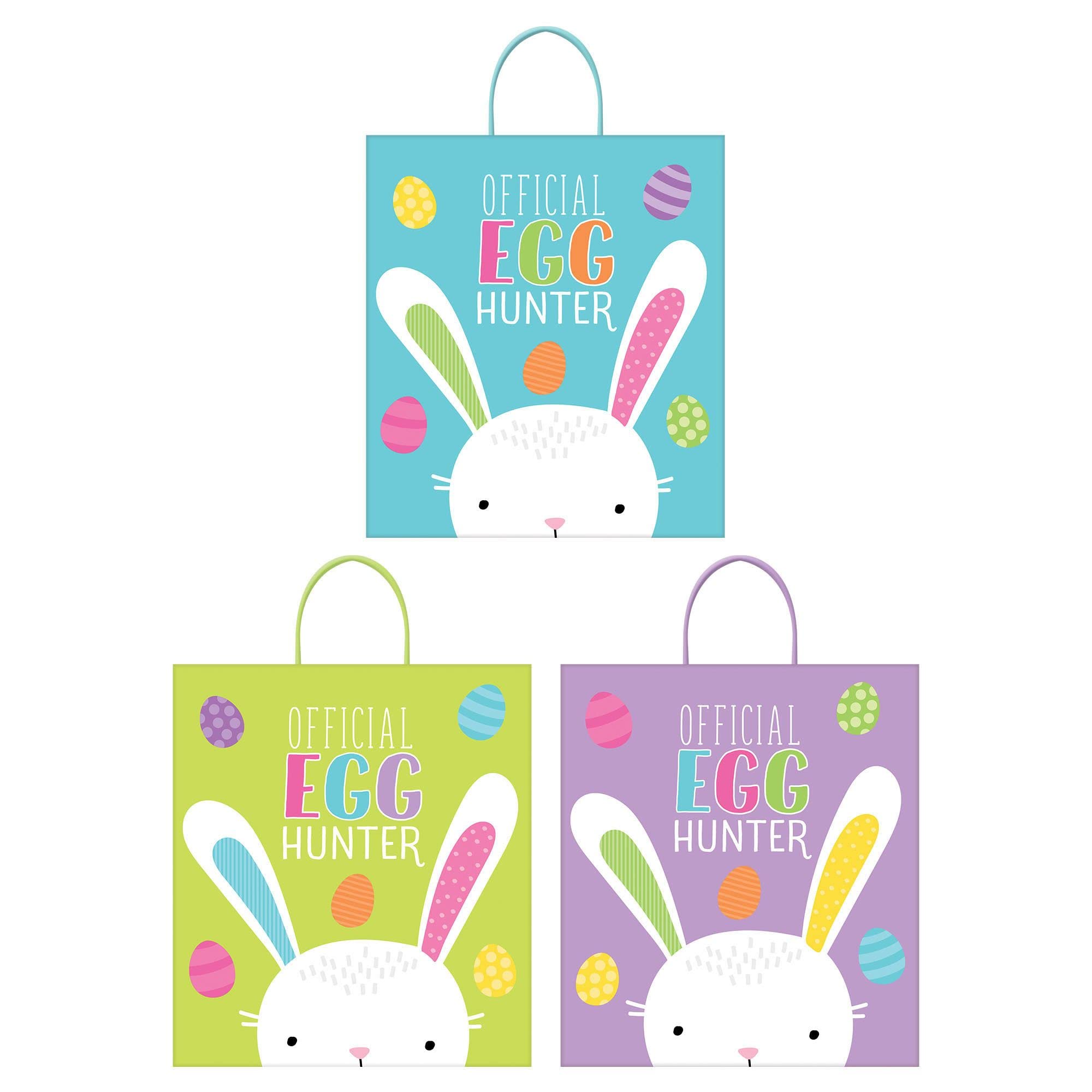 Colorful Easter Egg Hunt Plastic Bags - 16