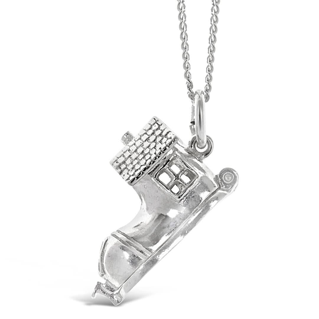 Magical Charm Necklace for Women - Sterling Silver Shoe Pendant Jewelry - Perfect Gift for Family & Friends - Ideal for Weddings, Anniversaries and Special Occasions
