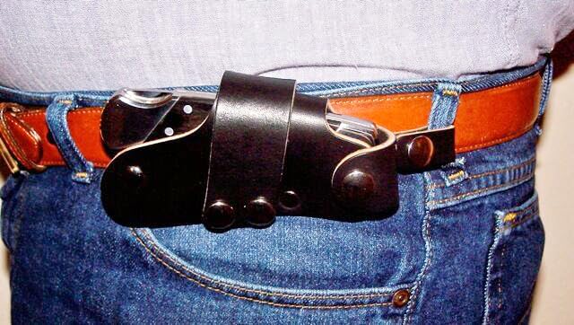 Quick Draw Leather Knife Sheath for Buck 110 Folding Knives | Durable Hunting & Outdoor Knife Holder | Perfect for Camping, Hiking and EDC Use