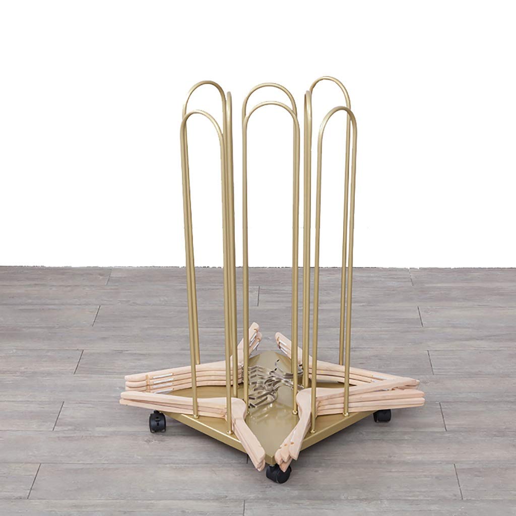 Heavy Duty Hanger Stacker Stand with 4 Wheels - Hanger Storage Organizer Holds Up to 150 Hangers - Space Saving Closet Organizer for Home, Laundry Room & Retail Stores