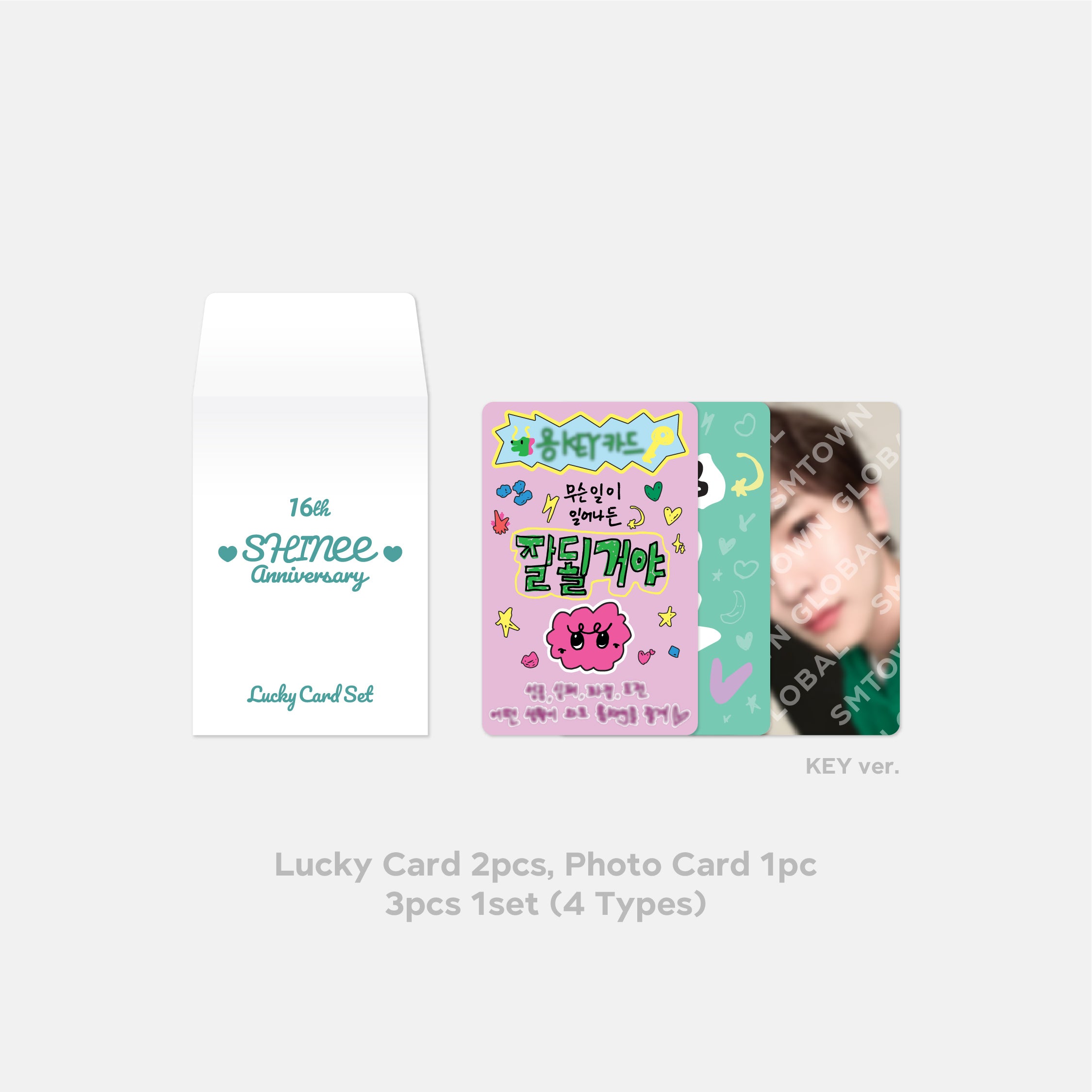 SHINee 16th Anniversary Lucky Card Set - K-Pop Collectible Merchandise for Fans, Gifts & Memorabilia Display