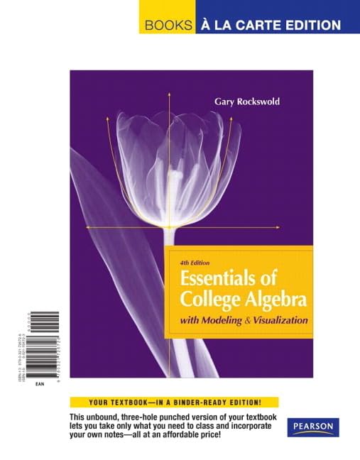 College Algebra Textbook with Modeling & Visualization - Essential Guide for Students | Perfect for Homework, Exams & Self-Study