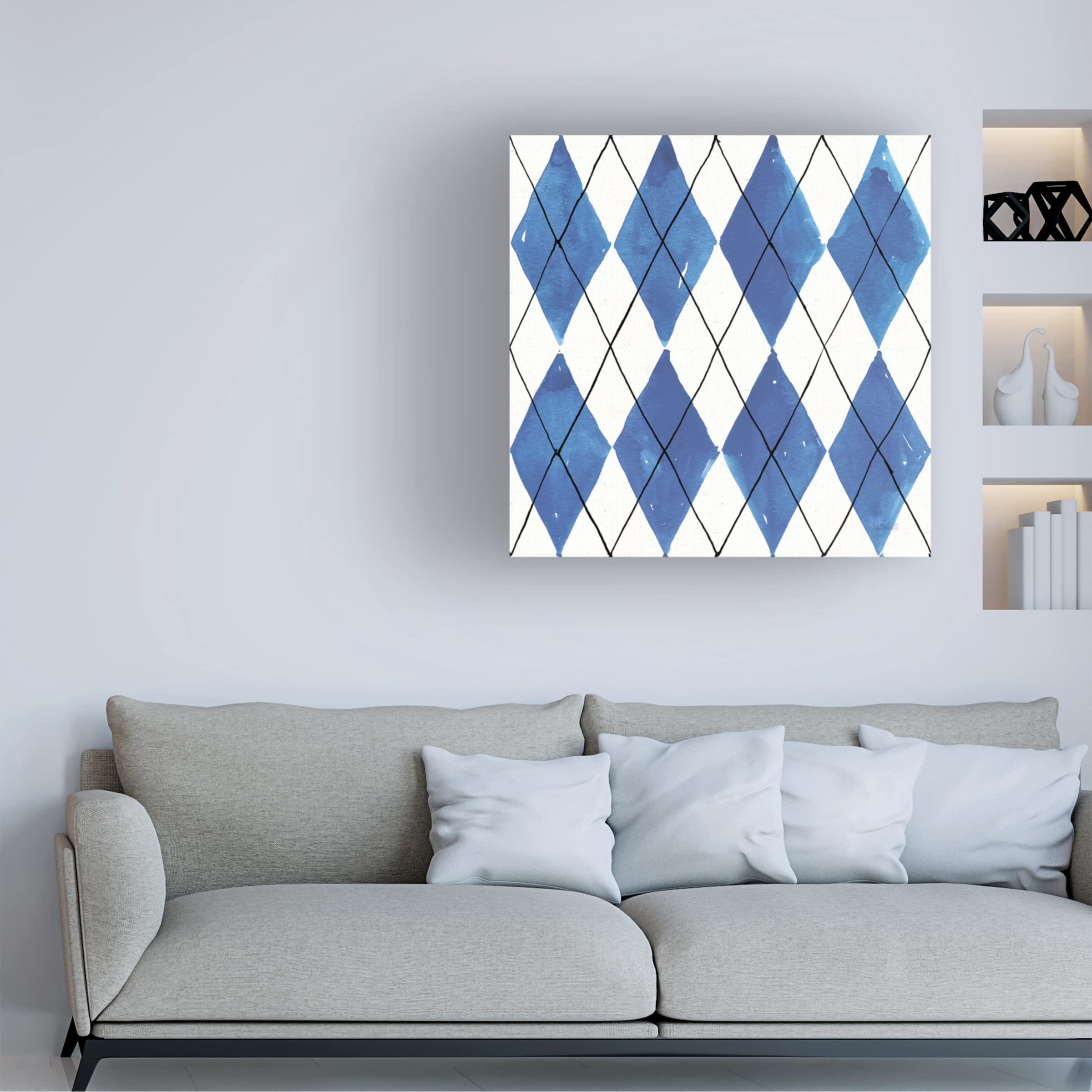 Anne Tavoletti 'Fruit Stand Pattern VB' Canvas Wall Art Print - Modern Home Decor for Living Room, Bedroom & Office - Vibrant Kitchen Fruit Painting