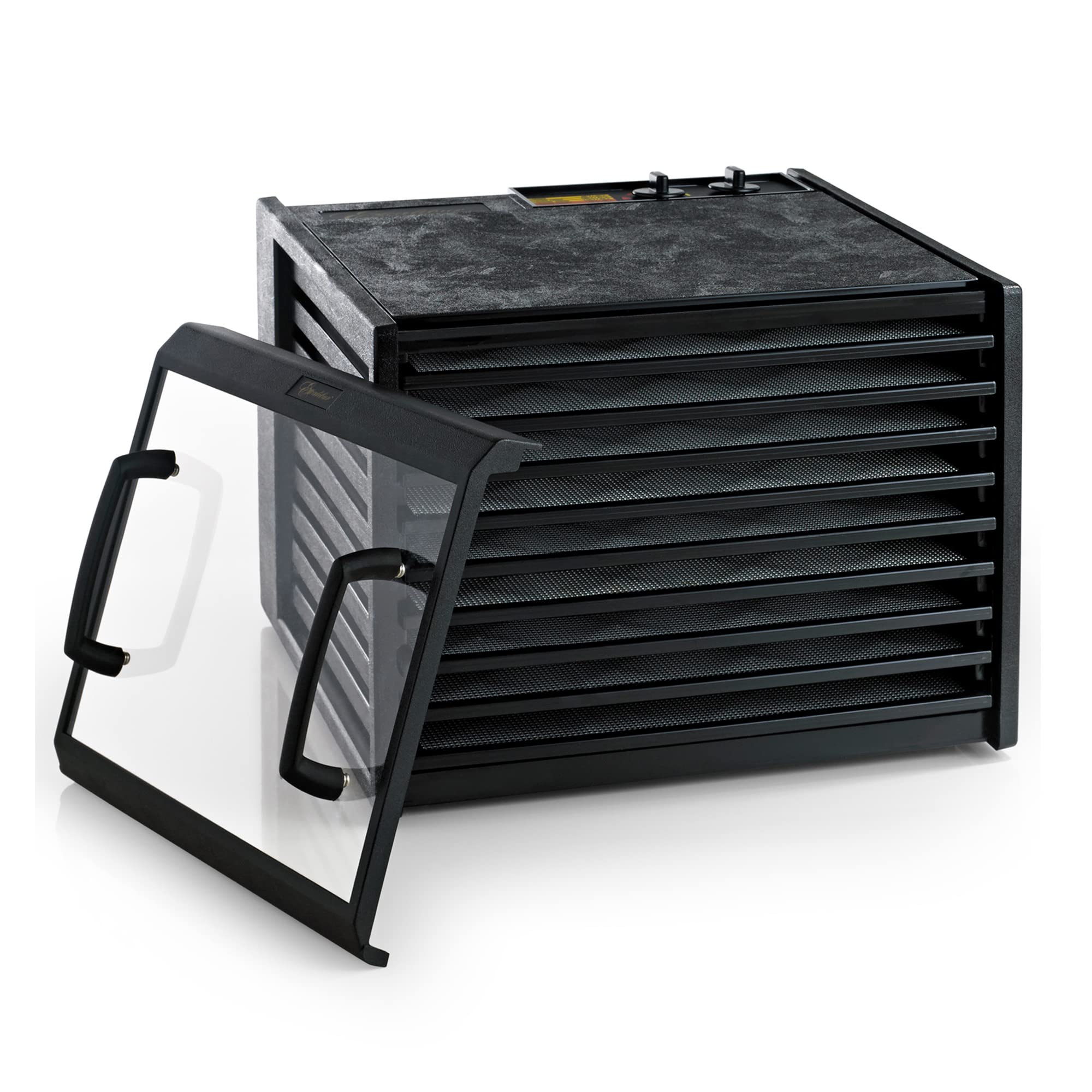 Excalibur 3926TCDB 600W Electric Food Dehydrator with Clear Door - 9 Stainless Steel Trays, 26-Hour Timer, Adjustable Temperature Control & Auto Shut Off - Perfect for Drying Fruits, Vegetables, Jerky & Herbs at Home
